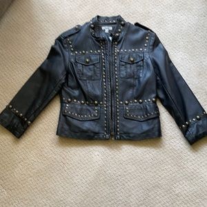 Pseudo Leather Jacket